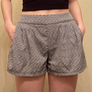 Black and White American Eagle Shorts